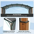 thumbnail image 6 of Resenkos Canopy, Gazebo Tent, Outdoor Canopies,10 x 12 FT Outdoor Retractable Pergola with Retractable Canopy for Patio-Gray, 6 of 7