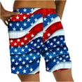 thumbnail image 5 of cllios Mens Patriotic Board Shorts 4th of July Men's Swim Trunks Quick Dry Summer Beach Shorts Big and Tall Red White and Blue Swimming Trunks with Pockets, 5 of 5