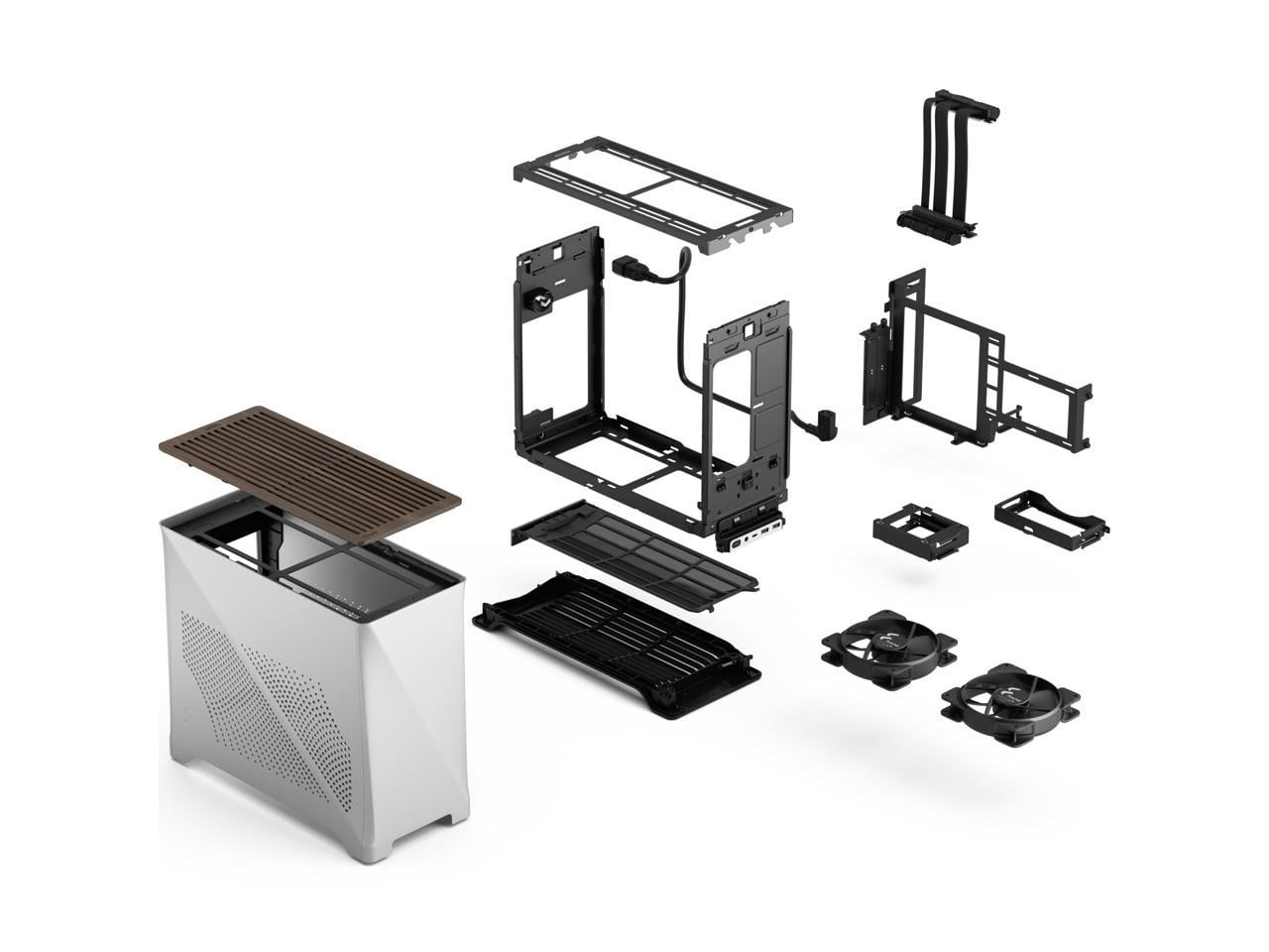 Fractal Design Era 2 Silver Anodized Aluminum/Steel Mini-ITX