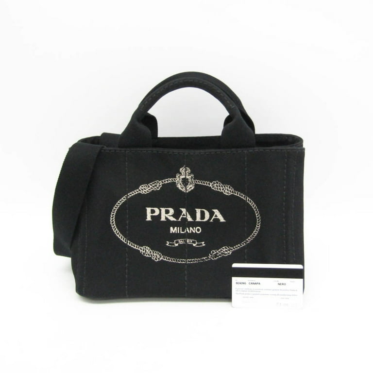 Pre-Owned Prada Canapa B2439G Women's Canvas Shoulder Bag,Tote Bag