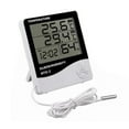 thumbnail image 3 of Medidor de temperatura digital, termómetro higrómetro digital para el hogar, monitor de temperatura y humedad para el hogar, medidor de temperatura digital, rendimiento potente, 3 of 12