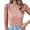 Pink, variant on Women's Tank Tops Camisole High Neck Ribbed Knit Slim Fitted Sleevelesss Undershirt,Pink,M