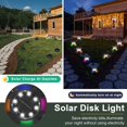 thumbnail image 2 of Paquete de 8 12 luces LED solares para camino de jardín al aire libre, impermeables, luces solares mejoradas para camino de paisaje, multicolor JM JM, 2 of 5