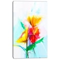 thumbnail image 2 of Nature Morte Fleur de Gerbera Jaune Rouge - Grande Impression sur Toile Florale, 2 of 3