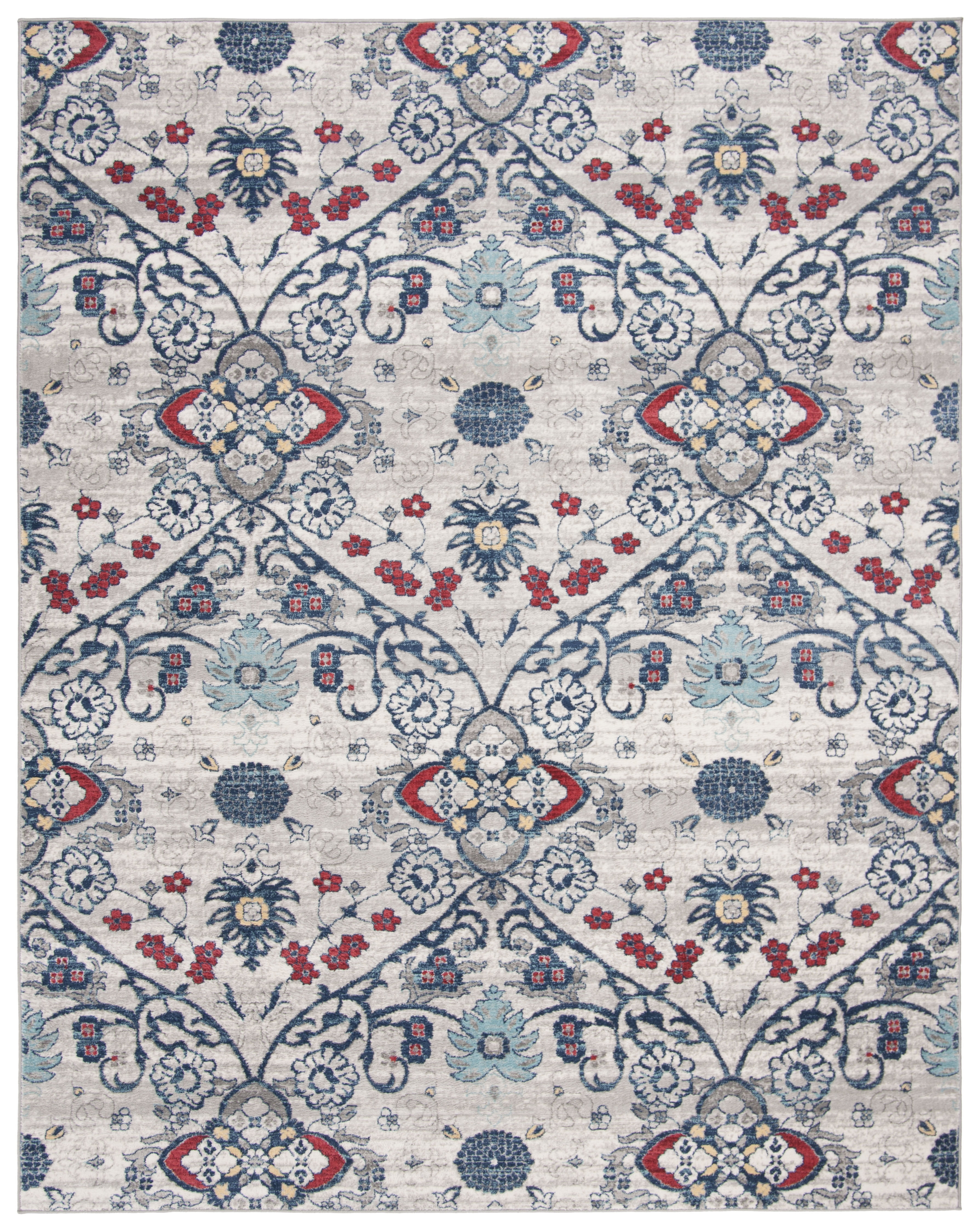 SAFAVIEH Brentwood Rudolf Southwestern Area Rug, Navy/Gray, 9' x 12'