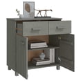 thumbnail image 2 of vidaXL Sideboard Hamar Light Grey 79x40x80 cm Solid Wood Pine 1 Shelf, 2 of 5