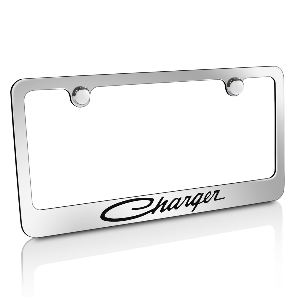 Dodge Charger Classic Chrome Metal License Plate Frame