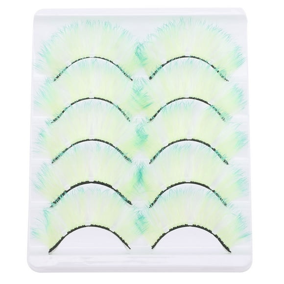 BRIGHTFUFU 5 pares de pestañas postizas para mujeres MAQUILLAS ESCARAS FLUISCENTES EXTENSIONES