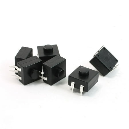 Pan Push Button - AC250V 1.5A 4 Pin Connector Self Locking ElectricTorch Push Button Switchx6