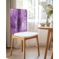 thumbnail image 2 of nqOlkjepod Purple Chair Covers Set of 4, Decorative Chair Back Cover, Retro Oil Painting Modern Abstract Art Aesthetics Dining Room Chair Slipcovers Removable Chair Protectors Covers for Party, 2 of 7