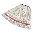thumbnail image 4 of Web Foot Shrinkless Looped-End Wet Mop Head, Cotton/synthetic, Medium, White | Bundle of 10 Each, 4 of 4