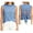 Blue, variant on Women's Crew Neck Horizontal Striped Sleeveless Tank Top, Back Cutout Tie Bow Casual Camisole Blouse