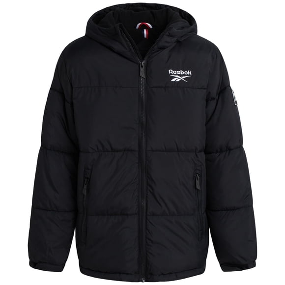 Chaqueta acolchada Reebok para niño, negra, talla 14-16, abrigo de invierno