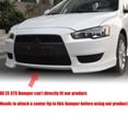 thumbnail image 4 of Universal Front Lip Splitter Body Kit Front Spoiler Lip Air Dam Chin Front Bumper Lip Lower Protector Carbon Fiber Style, 4 of 9