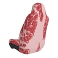 thumbnail image 4 of Lsque Red Meat Pattern Car Seat Covers for Front Seats , Waterproof Seat Covers for Cars, Sporty Front Seat Covers,Car Seat Cover Protector Front Seats, 4 of 5