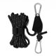 thumbnail image 1 of Polea Cuerda de viento 4 mm 4 m Tensor Tienda de nylon reflectante Hebilla fija Negro Hugtrwg  Para estrenar, 1 of 3