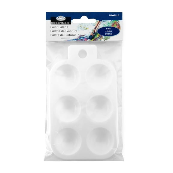 Royal & Langnickel Essentials™ Rectangular Plastic 6-Well Paint Palette