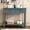 Navy, variant on Daisy Series Console Table Traditional Design with Two Drawers and Bottom Shelf (Ivory White)