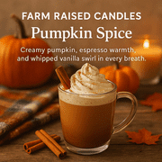 Farm Raised Candles - USA Made - 5-Pack - Fall Wax Melts - Hand Crafted – Vanilla Cream Pie, Apple Cider, Butterscotch, Pumpkin Spice & Latte – 1 Pound Pack - 100% American Soy