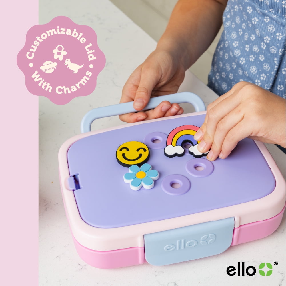 Ello Benni Kids Bento Lunch Box with Ice pack, Purple
