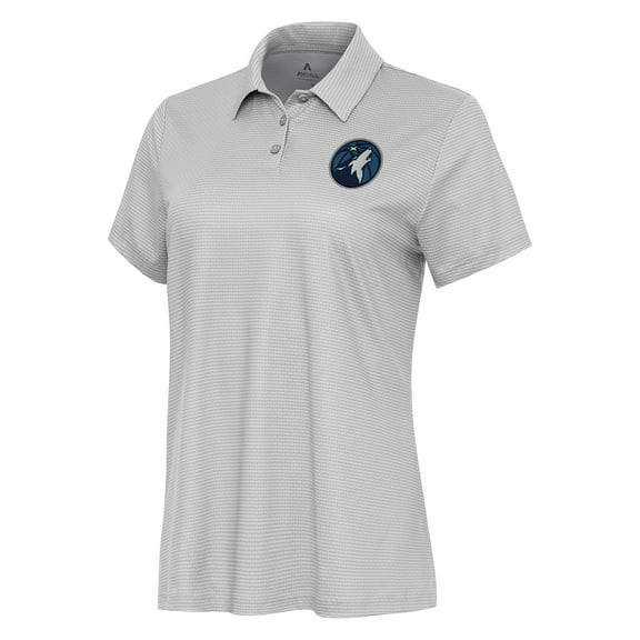 Women's Antigua  White Minnesota Timberwolves Rings Polo