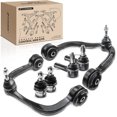 thumbnail image 1 of YANTONG Ensemble de 6, Bras de Commande avant Supérieur, Rotule Inférieure, Embout de Biellette Extérieur, Compatible avec Ford F-150 2004-2008, Lincoln Mark LT 2006-2008, 1 of 5