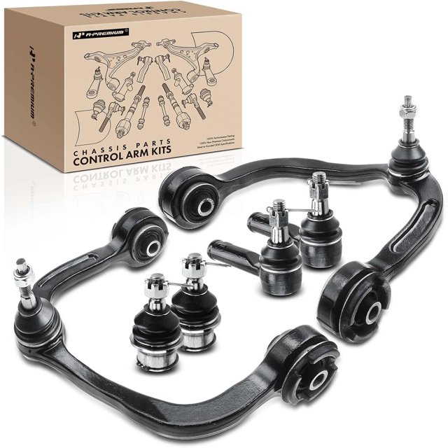 YANTONG Ensemble de 6, Bras de Commande avant Supérieur, Rotule Inférieure, Embout de Biellette Extérieur, Compatible avec Ford F-150 2004-2008, Lincoln Mark LT 2006-2008