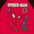 thumbnail image 4 of Marvel Comics Boys Avengers and Spider-Man Superheroes Button-Up Hooded Varsity Jacket for Kids and Toddlers (Size 4-16), 4 of 4