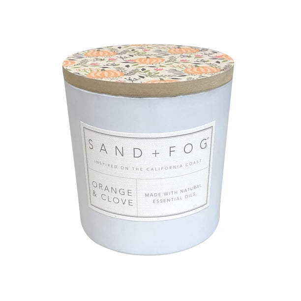 Vela Sand + Fog Naranja y Clavo 21 oz 3 Mechas de Algodón