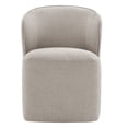 thumbnail image 5 of CHITA Morden Upholstered Dining Room with Casters Set of 2, Fabric Wrap-round Armless Chairs for Kitchen Dining Room, Beige, 5 of 15