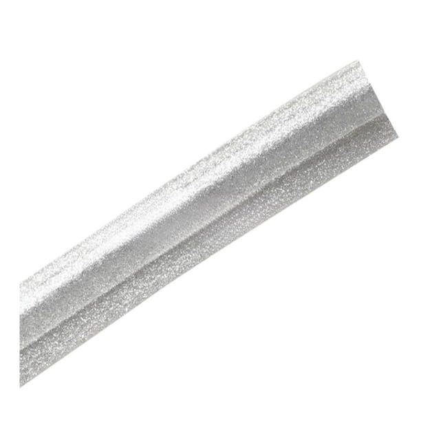 Wosthever Borde de goma suave de PVC duradero para alfombras, ribete de goma suave de PVC ignífugo y aislado Decoración del hogar Plata