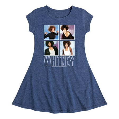 

Whitney Houston - Whitney Grid - Toddler And Youth Girls Fit And Flare Dress