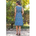 thumbnail image 4 of Blue Pure Cotton Abstract Printed A-line Dress, 4 of 9