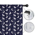 thumbnail image 4 of Blackout Kids Curtains,Dark Blue Cartoon Unicorn Moon Star Pattern Childrens Insulated Curtains Set Of 2,Bedroom Essentials,Toddler Room Decor 42"x54", 4 of 5