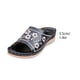 thumbnail image 4 of Nuevas sandalias y pantuflas bordadas con cuña para exteriores para mujer Wmkox8yii ytu4259, 4 of 7