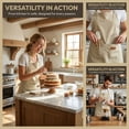 thumbnail image 4 of Unique Bargains Adjustable Cooking with Spacious Pockets Cream, 4 of 6