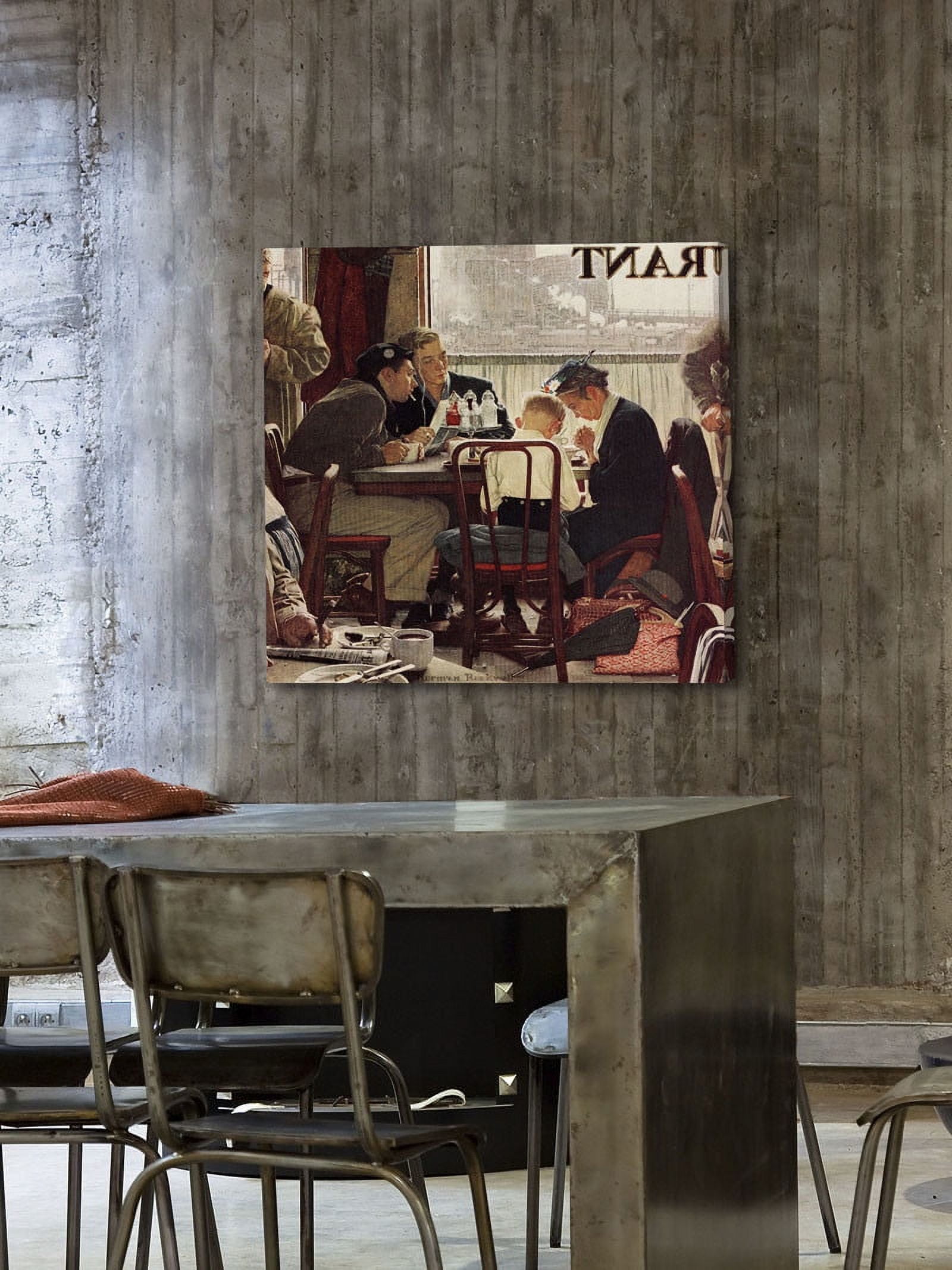 Marmont Hill Saying Grace by Norman Rockwell Canvas Wall Art