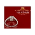 thumbnail image 6 of King of Bling's 925 Sterling Silver White 2.60ct CZ Wedding Round Womens Ring in Size 8, 6 of 10