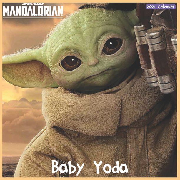 Baby Yoda 21 Calendar Official The Child Wall Calendar 21 Paperback Walmart Com Walmart Com