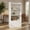 White, variant on Spaco Freestanding 3-Tier Open Bookshelf - Scratch-Resistant Drawer Storage, Household Use, White