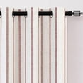 thumbnail image 2 of Cortinas DriftAway, 132 x 91 cm, mezcla de lino, opacas y rayas rojas, 2 of 9