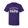 thumbnail image 2 of Wild Bobby My Favorite People Call Me PAPA Father's Day Men Graphic Tee, Purple, 4X-Large, 2 of 5