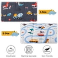 thumbnail image 6 of Btargot 5PCS Dinosaur Bedding Set Full Construction Trucks Cars Kids Boys Comforter Set Gray, 6 of 12