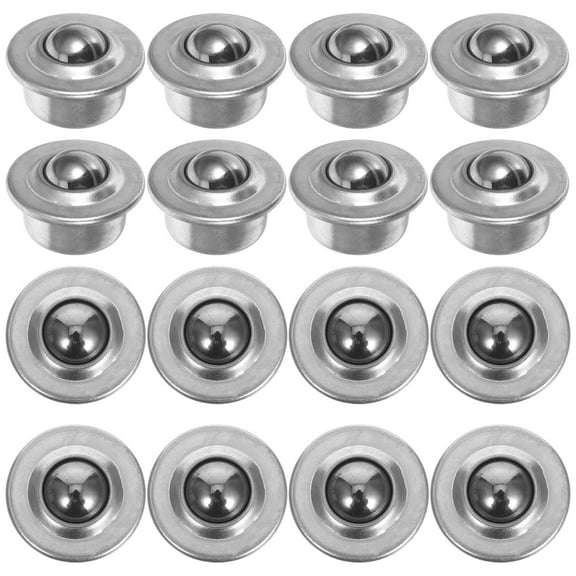 LIOOBO 16Pcs Durable Carbon Steel Ball Bearing Rollers for Vehicle Use