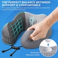 thumbnail image 2 of Travel Pillow, Travel Pillows For Sleeping Airplane, Removable Cover Neck Pillow With Adjustable Clasp, Memory Foam Neck Pillow Set With Eye Mask, Ear, 2 of 5