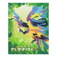 thumbnail image 2 of South Beach, Florida, Macaw Flying in Jungle Scene, Vector Geometric (1000 Piece Puzzle, Size 19x27, Challenging Jigsaw Puzzle for Adults and Family, Made in USA), 2 of 4