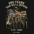 thumbnail image 3 of US Army 250 Years Crewneck Sweatshirt American Military Veteran DD214 Patriotic, 3 of 7