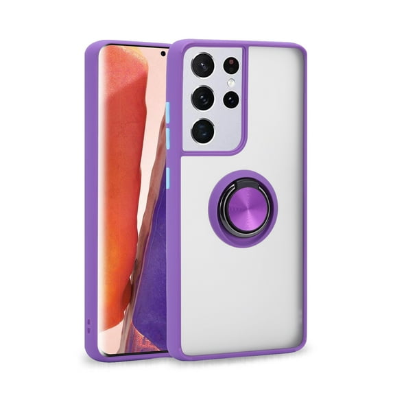 Samsung Galaxy S21 Ultra Phone Case, Slim Strong Protective Kickstand Multi-Function for Samsung Galaxy S21 Ultra Phone Case Purple