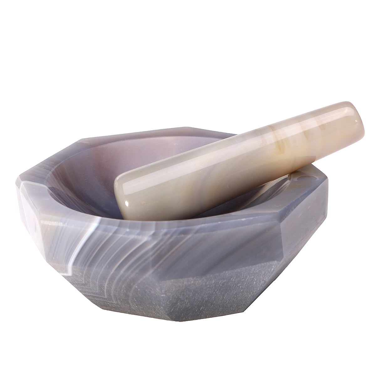 50/100mm Natural Agate Mortar and Pestle Grind The Solid Make The