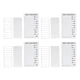thumbnail image 1 of Tablero de lista de verificación de 4 piezas, reciclable, portátil, para hacer usted mismo, lista de tareas, tabla de tareas desmontable para hacer usted mismo, mensaje, plan de viaje, tarjeta blanca, 1 of 14
